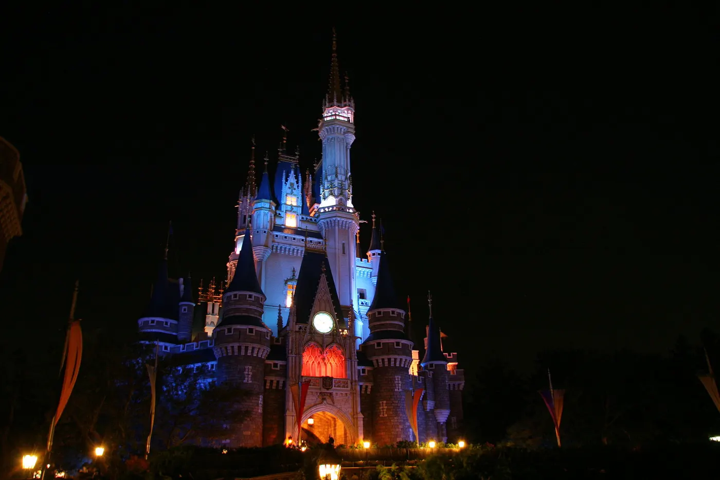 The castle and grounds of Tokyo Disneyland theme park in Urayasu, near Tokyo.